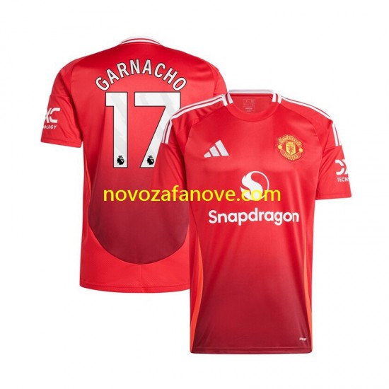 Nogometni Dres Manchester United Alejandro Garnacho 17 Muški Domaći 2024-2025 Kratkih Rukava