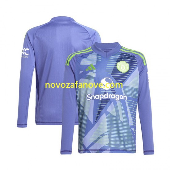 Nogometni Dres Manchester United Golmanski Muški Domaći 2024-2025 Dugim Rukavima