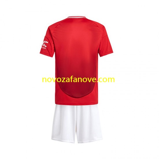 Nogometni Dres Manchester United Dječji Domaći 2024-2025 Kratkih Rukava