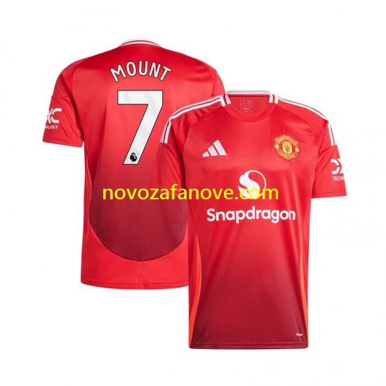 Nogometni Dres Manchester United Mason Mount 7 Muški Domaći 2024-2025 Kratkih Rukava
