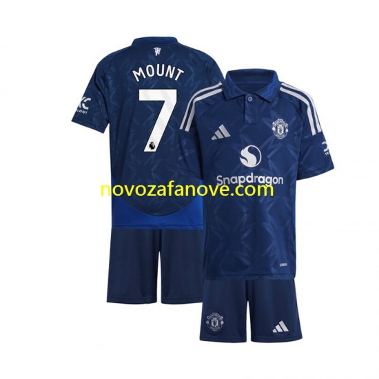 Nogometni Dres Manchester United Mason Mount 7 Dječji Gostujući 2024-2025 Kratkih Rukava