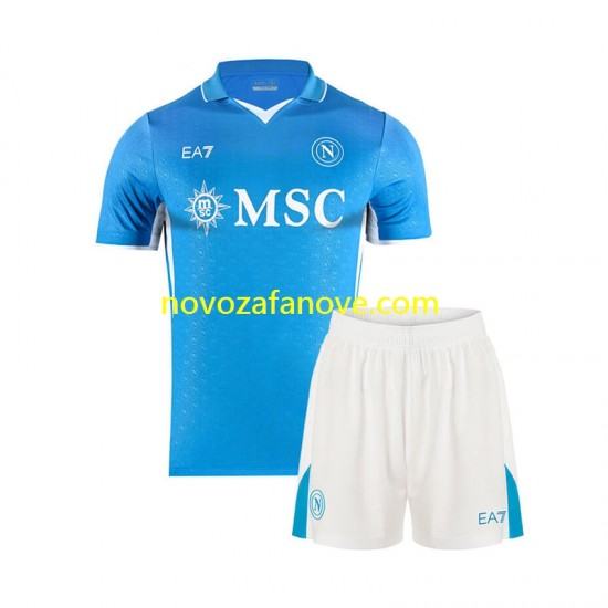 Nogometni Dres Napoli Dječji Domaći 2024-2025 Kratkih Rukava