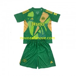 Nogometni Dres Newcastle United Golmanski Dječji Domaći 2024-2025 Kratkih Rukava