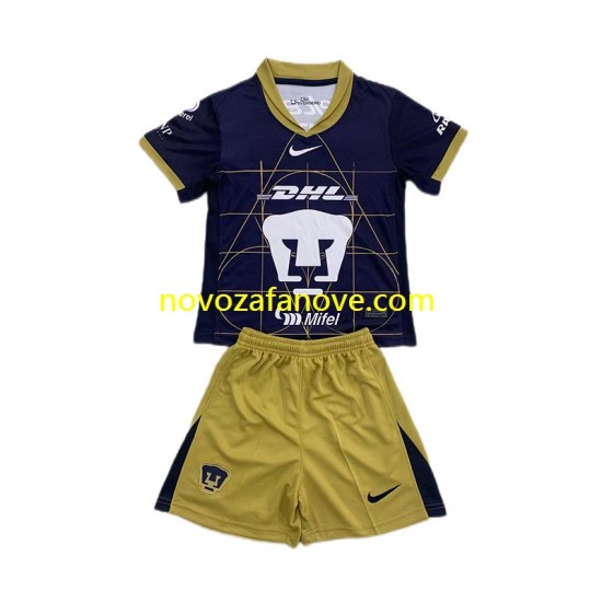 Nogometni Dres Pumas UNAM Dječji Gostujući 2024-2025 Kratkih Rukava