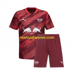 Nogometni Dres RB Leipzig Dječji Gostujući 2024-2025 Kratkih Rukava