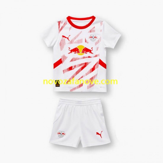 Nogometni Dres RB Leipzig Dječji Domaći 2024-2025 Kratkih Rukava