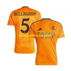 Nogometni Dres Real Madrid BELLINGHAM 5 Muški Gostujući 2024-2025 Kratkih Rukava
