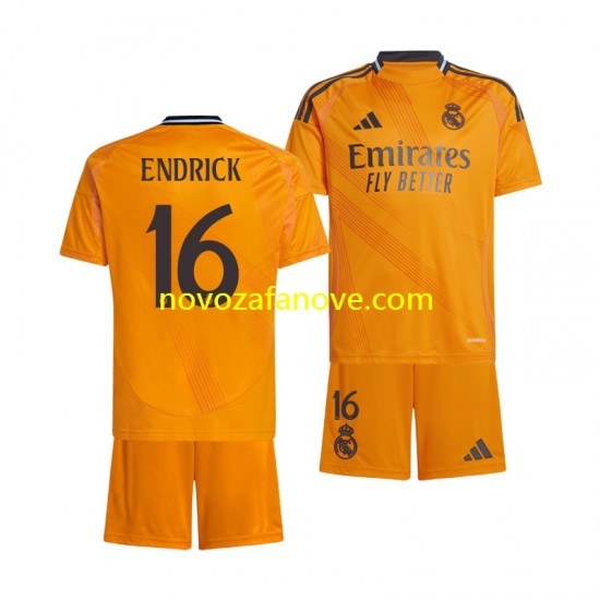 Nogometni Dres Real Madrid ENDRICK 16 Dječji Gostujući 2024-2025 Kratkih Rukava