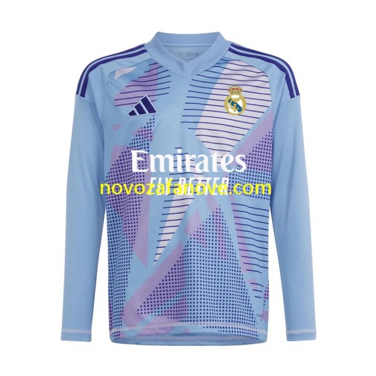 Nogometni Dres Real Madrid Golmanski Muški Domaći 2024-2025 Dugim Rukavima