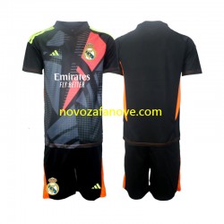 Nogometni Dres Real Madrid Golmanski Dječji Gostujući 2024-2025 Kratkih Rukava