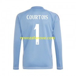 Nogometni Dres Real Madrid Thibaut Courtois 1 Golmanski Muški Domaći 2024-2025 Dugim Rukavima