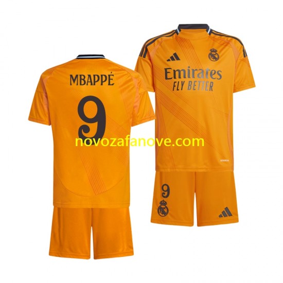 Nogometni Dres Real Madrid Kylian Mbappé 9 Dječji Gostujući 2024-2025 Kratkih Rukava