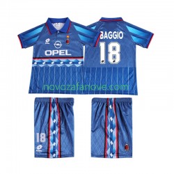 Nogometni Dres AC Milan BAGGIO 18 1995 1996 Retro Dječji Gostujući Kratkih Rukava
