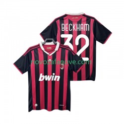 Nogometni Dres AC Milan BECKHAM 32 2009 Retro Muški Domaći 2010 Kratkih Rukava