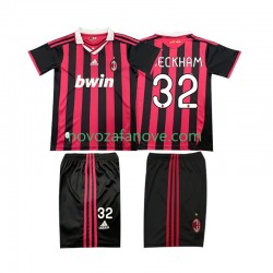 Nogometni Dres AC Milan BECKHAM 32 2009 Retro Dječji Domaći 2010 Kratkih Rukava
