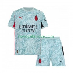 Nogometni Dres AC Milan Golmanski Dječji Domaći 2025-2026 Kratkih Rukava
