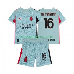 Nogometni Dres AC Milan Mike Maignan 16 Golmanski Dječji Domaći 2025-2026 Kratkih Rukava