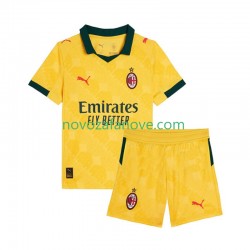 Nogometni Dres AC Milan Dječji Treći 2025-2026 Kratkih Rukava