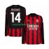 Nogometni Dres AC Milan Modrić Luca 14 Muški Domaći 2025-2026 Dugim Rukavima