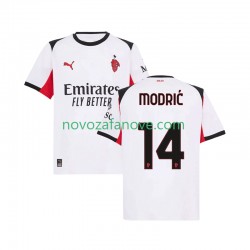 Nogometni Dres AC Milan Modrić Luka 14 Muški Gostujući 2025-2026 Kratkih Rukava