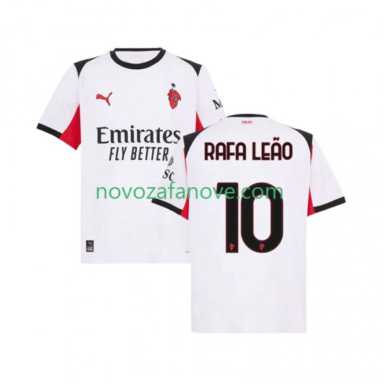 Nogometni Dres AC Milan Rafael Leao 10 Muški Gostujući 2025-2026 Kratkih Rukava