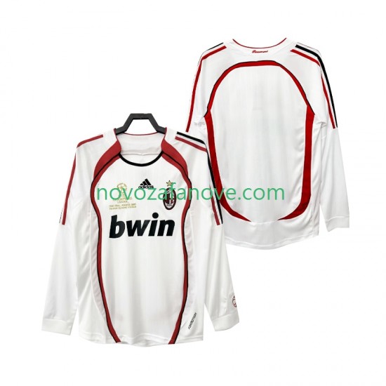 Nogometni Dres AC Milan 2007 Retro Muški Gostujući 2006 Dugim Rukavima