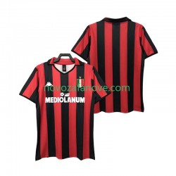 Nogometni Dres AC Milan 1988 1989 Retro Muški Domaći Kratkih Rukava