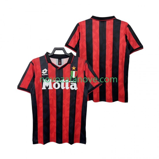 Nogometni Dres AC Milan 1993 Retro Muški Domaći 1994 Kratkih Rukava