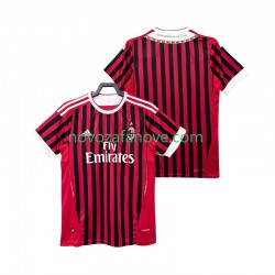 Nogometni Dres AC Milan 2012 Retro Muški Domaći 2011 Kratkih Rukava