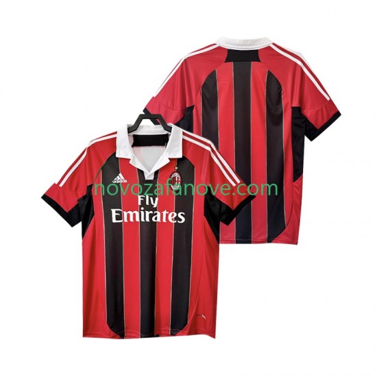 Nogometni Dres AC Milan 2012 2013 Retro Muški Domaći Kratkih Rukava