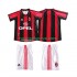 Nogometni Dres AC Milan Retro Dječji Domaći 1998 1999 Kratkih Rukava