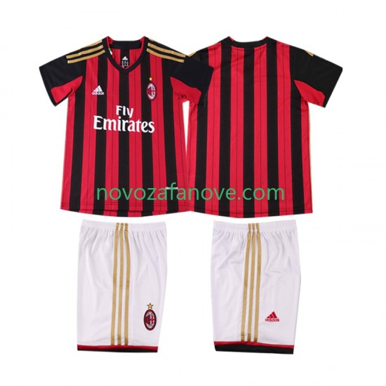 Nogometni Dres AC Milan 2013 2014 Retro Dječji Domaći Kratkih Rukava