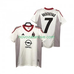 Nogometni Dres AC Milan SHEVCHENKO 7 2005 Retro Muški Gostujući 2004 Kratkih Rukava