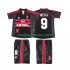 Nogometni Dres AC Milan WEAH 9 Retro Dječji Treći 1998 1999 Kratkih Rukava