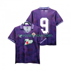 Nogometni Dres ACF Fiorentina 9 1992 1993 Retro Muški Domaći Kratkih Rukava