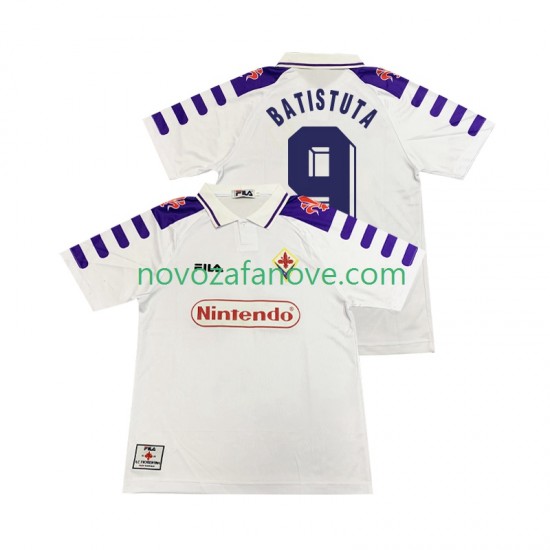 Nogometni Dres ACF Fiorentina BASTUTA 9 Retro Muški Gostujući 1998 1999 Kratkih Rukava