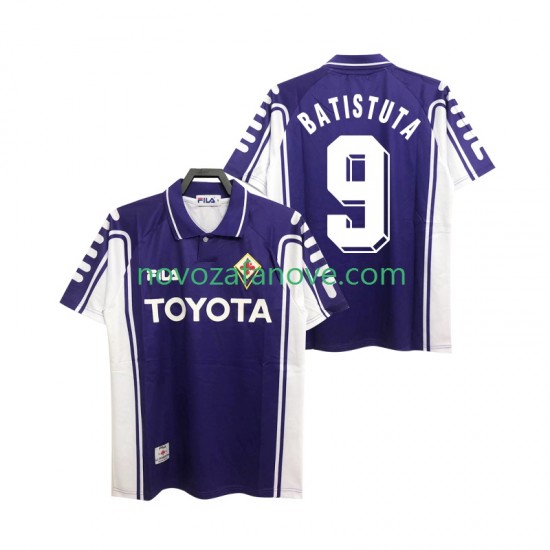 Nogometni Dres ACF Fiorentina BASTUTA 9 2000 Retro Muški Domaći 1999 Kratkih Rukava