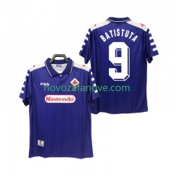 Nogometni Dres ACF Fiorentina BASTUTA 9 Retro Muški Domaći 1998 1999 Kratkih Rukava