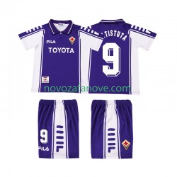Nogometni Dres ACF Fiorentina BASTUTA 9 2000 Retro Dječji Domaći 1999 Kratkih Rukava