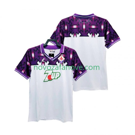 Nogometni Dres ACF Fiorentina 1992 1993 Retro Muški Gostujući Kratkih Rukava