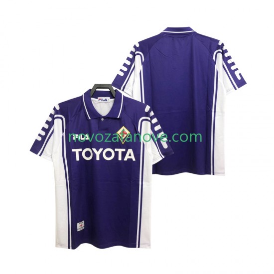 Nogometni Dres ACF Fiorentina 2000 Retro Muški Domaći 1999 Kratkih Rukava