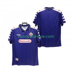 Nogometni Dres ACF Fiorentina Retro Muški Domaći 1998 1999 Kratkih Rukava