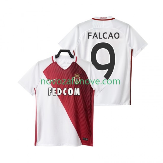 Nogometni Dres AS Monaco FALCAO 9 2016 2017 Muški Domaći Kratkih Rukava