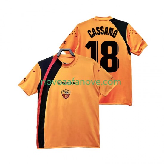 Nogometni Dres Roma CASSANO 18 2005 Retro Muški Domaći 2006 Kratkih Rukava
