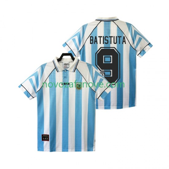 Nogometni Dres Argentina BATISTUTA 9 1996 1997 Retro Muški Domaći Kratkih Rukava