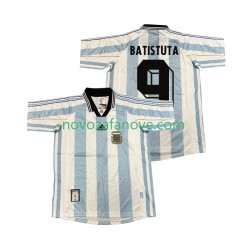 Nogometni Dres Argentina BATISUTA 9 Retro Muški Domaći 1998 Kratkih Rukava
