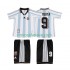 Nogometni Dres Argentina BATISUTA 9 Retro Dječji Domaći 1998 Kratkih Rukava