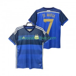 Nogometni Dres Argentina DI MARIA 7 2014 Retro Muški Gostujući Kratkih Rukava