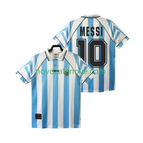 Nogometni Dres Argentina Lionel Messi 10 1996 1997 Retro Muški Domaći Kratkih Rukava