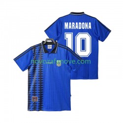 Nogometni Dres Argentina MARADONA 10 Retro Muški Gostujući 1994 Kratkih Rukava